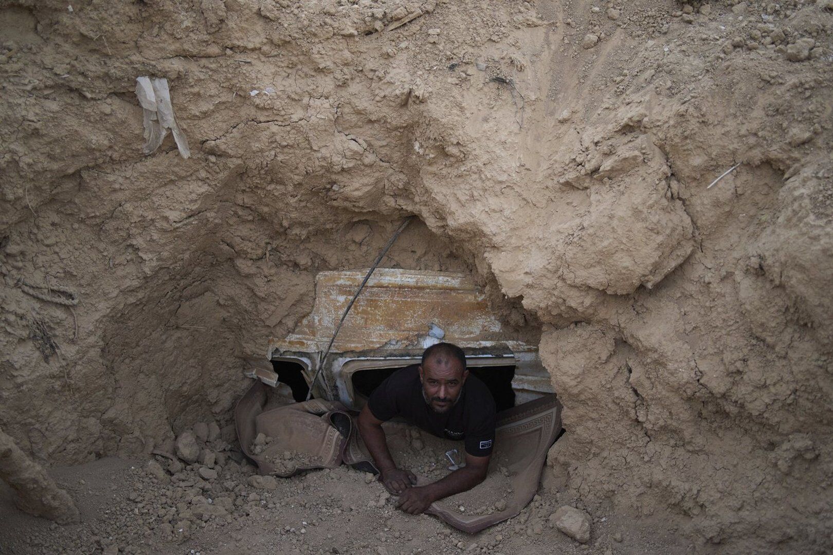 Israel didn’t give permits to these Bedouin villages to build bomb shelters. So they built their own